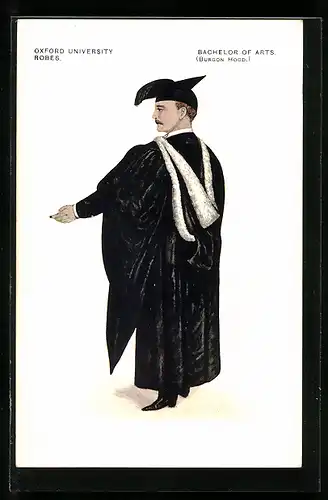 AK Oxford, Oxford University, Robes, Bachelor of Arts, Burgon Hood