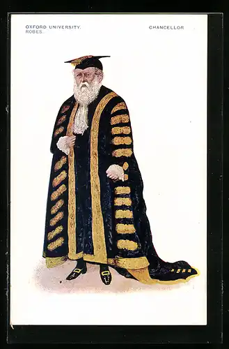 Künstler-AK Oxford, University Robes, Chancellor