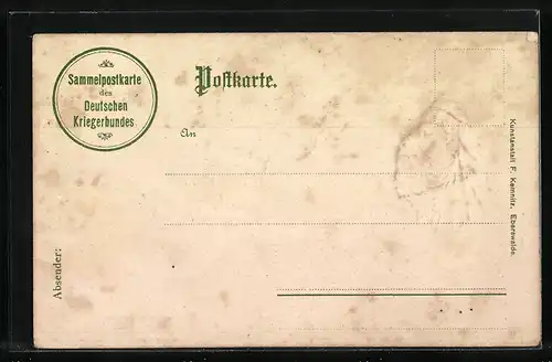 Präge-Lithographie Wittlich, Waisenhäuser Osnabrück, Canth & Römhild, I. M. die Kaiserin und Königin