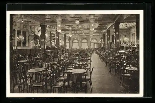 AK München, Gesamtansicht des Cafés Fürstenhof, Neuhauser Strasse 21