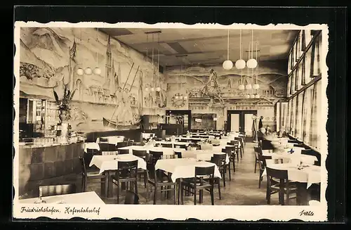 AK Friedrichshafen, Hafenbahnhof, Restaurant
