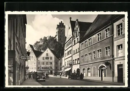 AK Füssen i. Allgäu, Blick in die Reichenstrasse