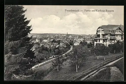 AK Freudenstadt, Partie am Kurhaus Rappen