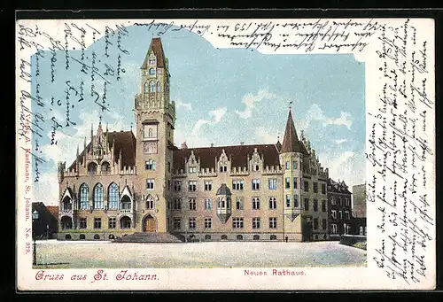 AK St. Johann, Neues Rathaus