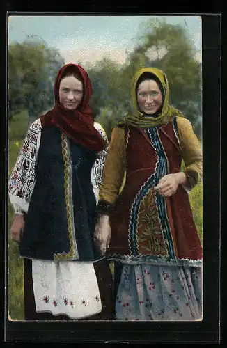 AK Typ ukrainski, Ukrainerin in Landestracht