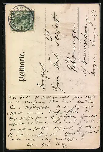 AK Neustädter L.F.Z. 4. Stiftungsfest 5. Okt. 1912, Idyll aus meiner Kneipe, studentische Szene