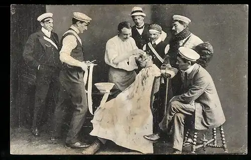 AK Heidelberg, Die Mensur (Abgeführt), studentische Szene