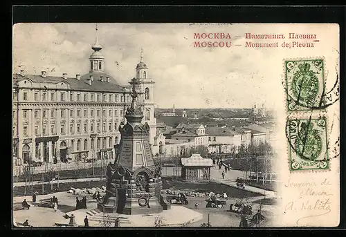 AK Moscou, Monument de Plewna