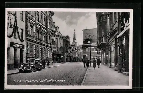 AK Lissa /Wartheland, Strasse,