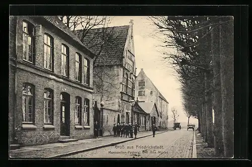 AK Friedrichstadt, Mennoniten-Pastorat und Alte Münze