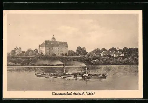 AK Pretzsch a. Elbe, Blick auf das Schloss