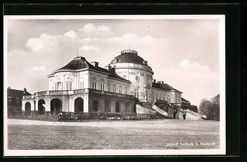 AK Stuttgart, vor dem Schloss Solitude