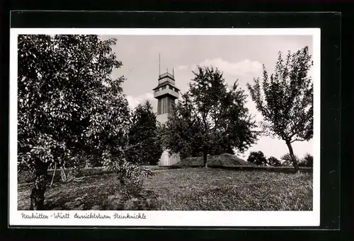 AK Neuhütten i. Württ., Aussichtsturm Steinknickle