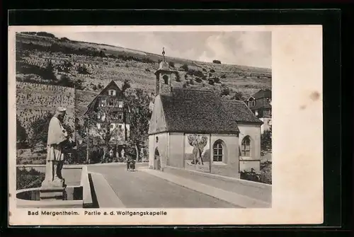 AK Bad Mergentheim, Partie a. d. Wolfgangskapelle