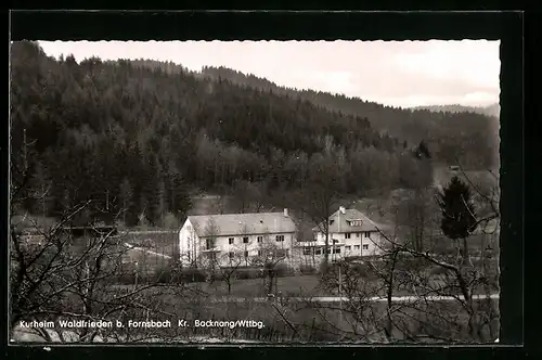AK Fornsbach bei Backnang, am Kurheim Waldfrieden