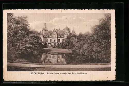 AK Bückeburg, Palais ihrer Hoheit der Fürstin Mutter