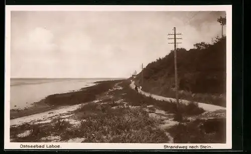 AK Laboe, auf dem Strandweg nach Stein