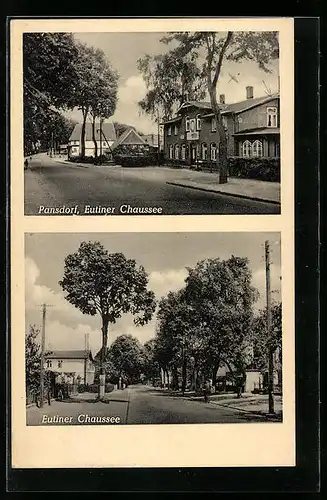 AK Pansdorf, Blick in die Eutiner Chaussee