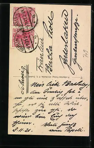 AK Berlin, Der Neidkopf an dem Hause Heiligegeiststr. 38