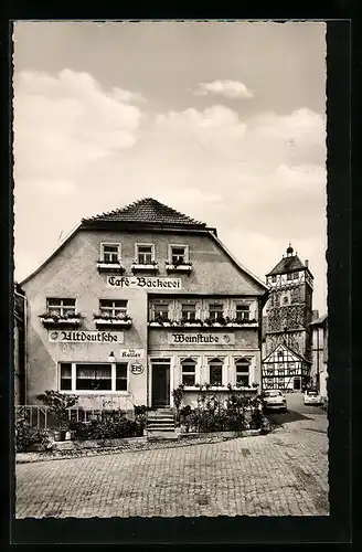 AK Bischofsheim a. Rhön, Altdeutsche Weinstube Cafe Keller