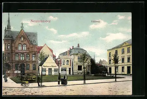 AK Neumünster, Gasthaus an der Schwale auf dem Kuhberg