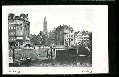 AK Hamburg, Partie am Kanalufer am Messberg