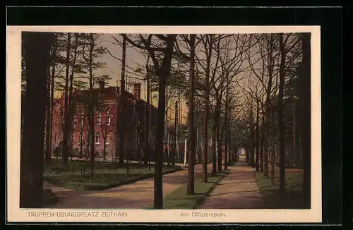 AK Zeithain, Truppenübungsplatz, am Offizierspark
