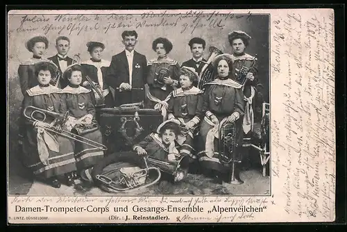 AK Damen-Trompeter-Corps und Gesangs-Ensemble Alpenveilchen