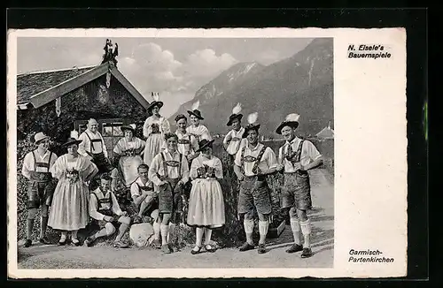 AK Garmisch-Partenkirchen, N. Eisele`s Bauernspiele