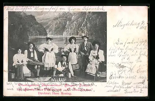 AK Oberbayrische Instrumental-, Sänger-, Jodler- und Schuhplattler-Gesellschaft D`Traunthaler