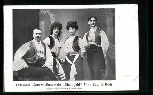 AK Erstklass. Konzert-Ensemble Rheingold, Dir.: Eug. R. Koch