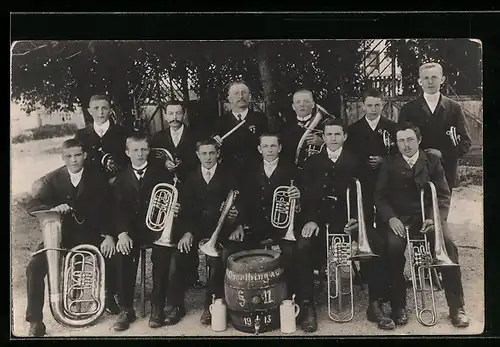 AK Musiker der Kapelle Oberthingau