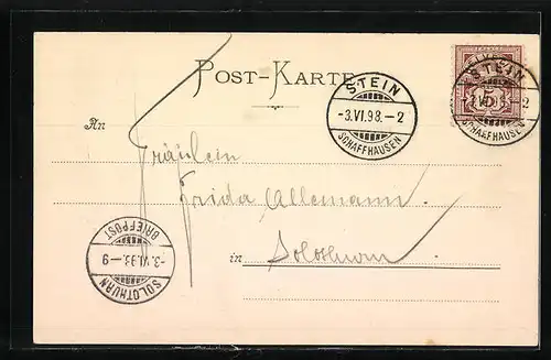 AK Stein am Rhein, Gesamtansicht aus der Vogelschau