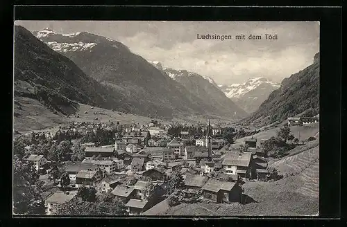 AK Luchsingen, Totalansicht mit dem Tödi
