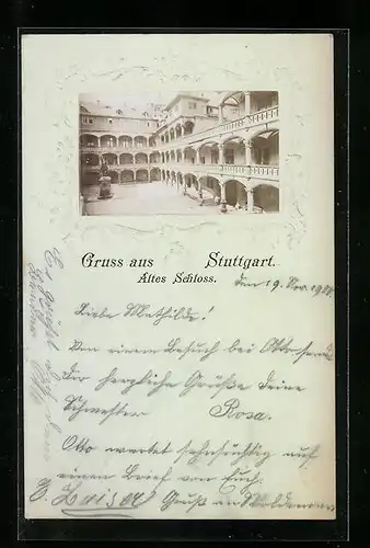 AK Stuttgart, Hof im alten Schloss