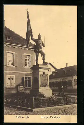 AK Kehl am Rhein, Krieger-Denkmal