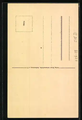 Steindruck-AK Rothenburg o. T., Kapellenplatz mit Weinkeller Meistertrunk