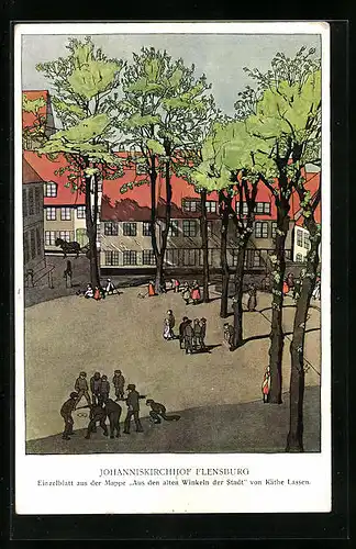 Künstler-AK Flensburg, Johanniskirchhof