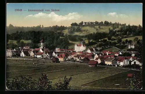 AK Immenstadt, Ortsansicht von Süden