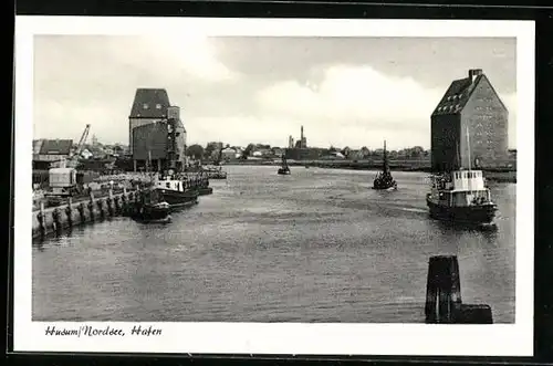AK Husum /Nordsee, Hafen