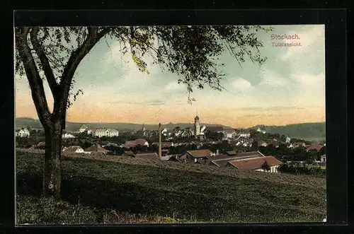 AK Stockach, Totalansicht von einer Anhöhe aus gesehen