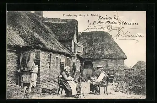 AK Niebüll, Friesisches Haus