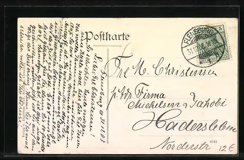 AK Niebüll, Friesisches Haus