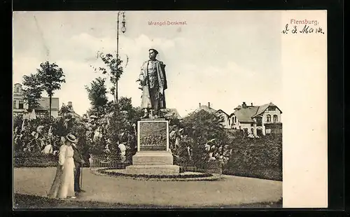AK Flensburg, Wrangel-Denkmal