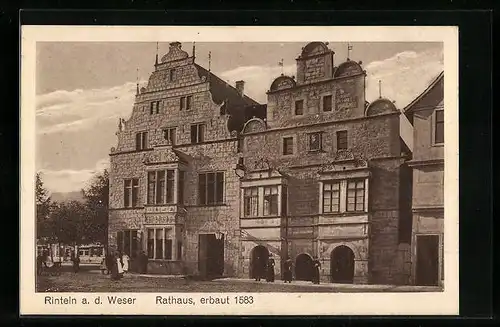 AK Rinteln a. d. Weser, Rathaus, erbaut 1583