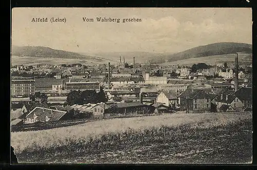 AK Alfeld (Leine), Totalansicht vom Wahrberg gesehen