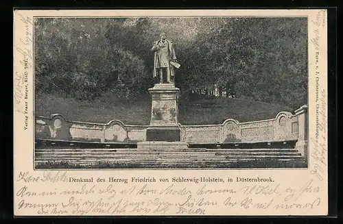 AK Düsternbrook, Denkmal des Herzog Friedrich von Schleswig-Holstein