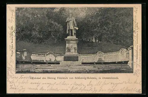 AK Düsternbrook, Denkmal des Herzog Friedrich von Schleswig-Holstein
