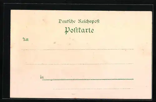 Lithographie Hamburg, Allgemeine Gartenbau Ausstellung 1897, Zur Waldschenke