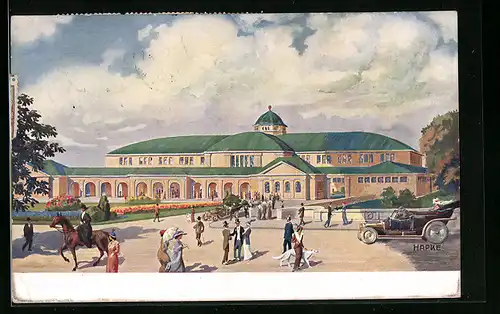 AK Essen, Landwirtschaftliche Provinzialausstellung 1913, Eingang und grosse Halle